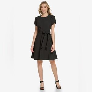 Calvin Klein Black Long Sleeve Dress